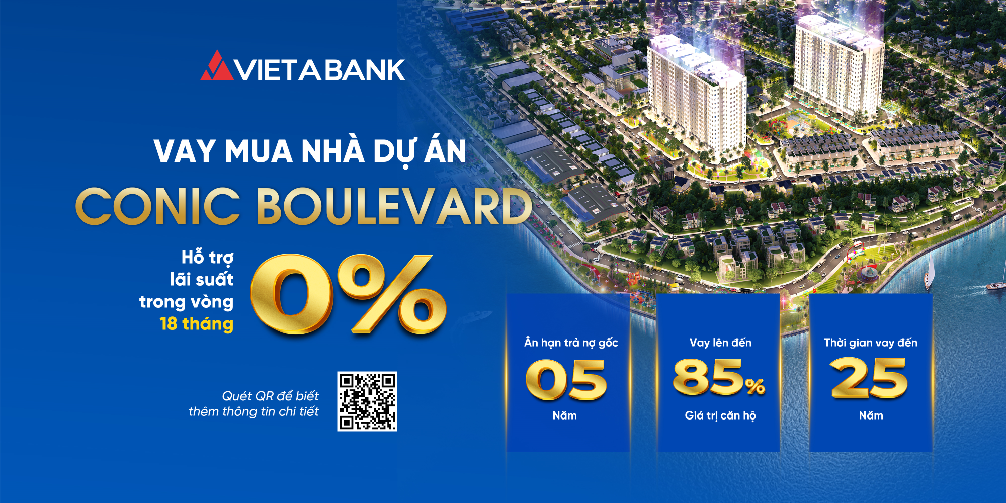 ƯU ĐÃI VAY MUA NHÀ TẠI DỰ ÁN CONIC BOULEVARD CÙNG VIETABANK